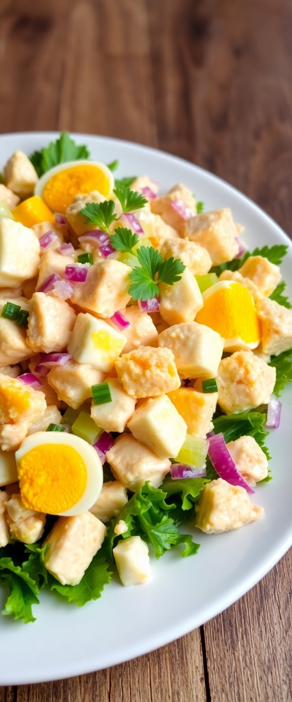 chicken and egg salad