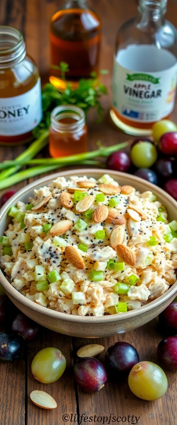 chicken salad with poppy seeds