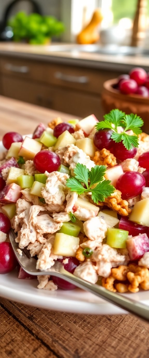 delicious colorful chicken salad