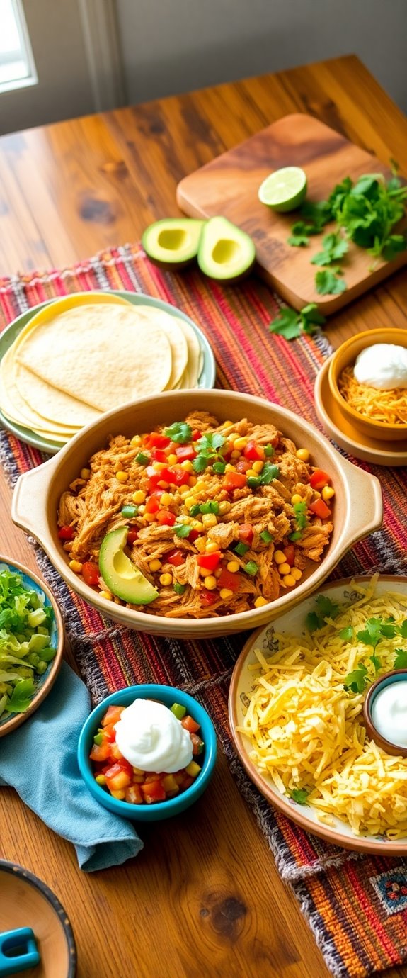 slow cooker chicken tacos