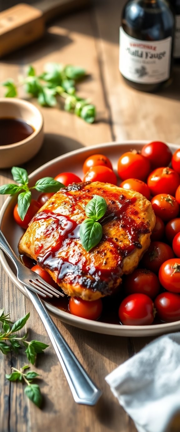 balsamic chicken with tomatoes