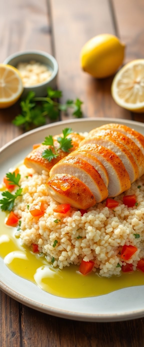 chicken breast quinoa dish
