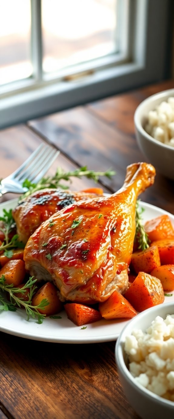 crockpot bone in chicken thighs