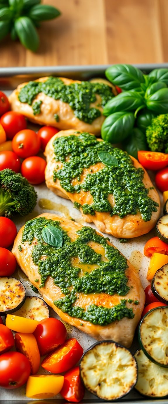 healthy pesto chicken recipe