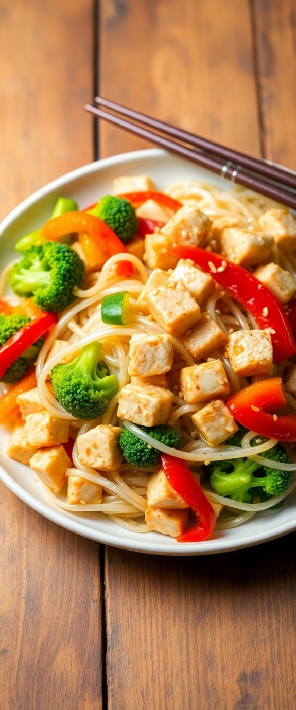 konjac noodles with chicken