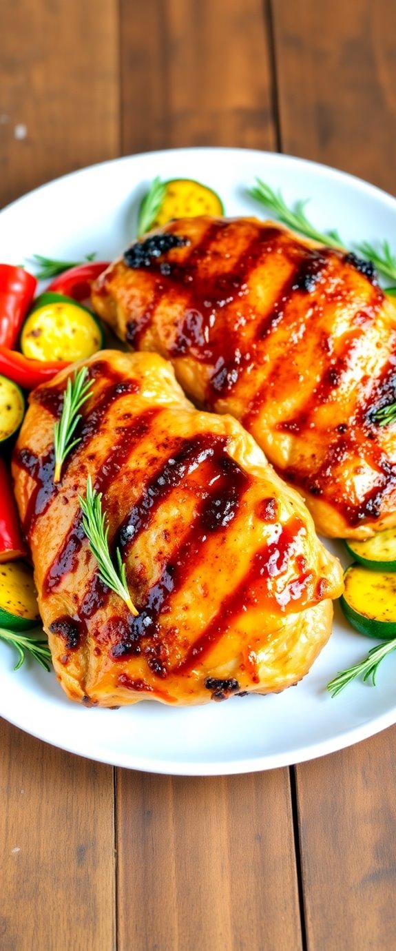 sweet herb infused chicken dish