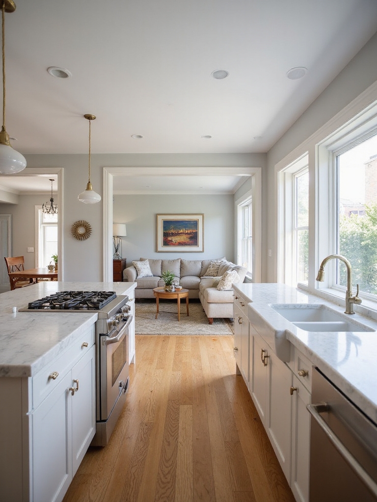 align sightlines to focal points