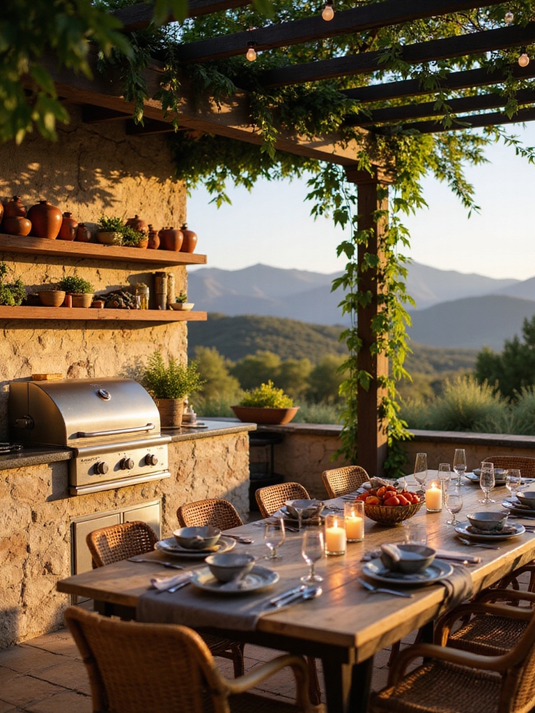 all season outdoor kitchen dining