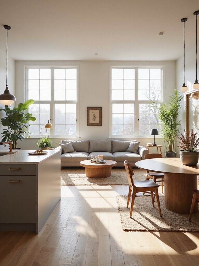 anchor zones with furniture