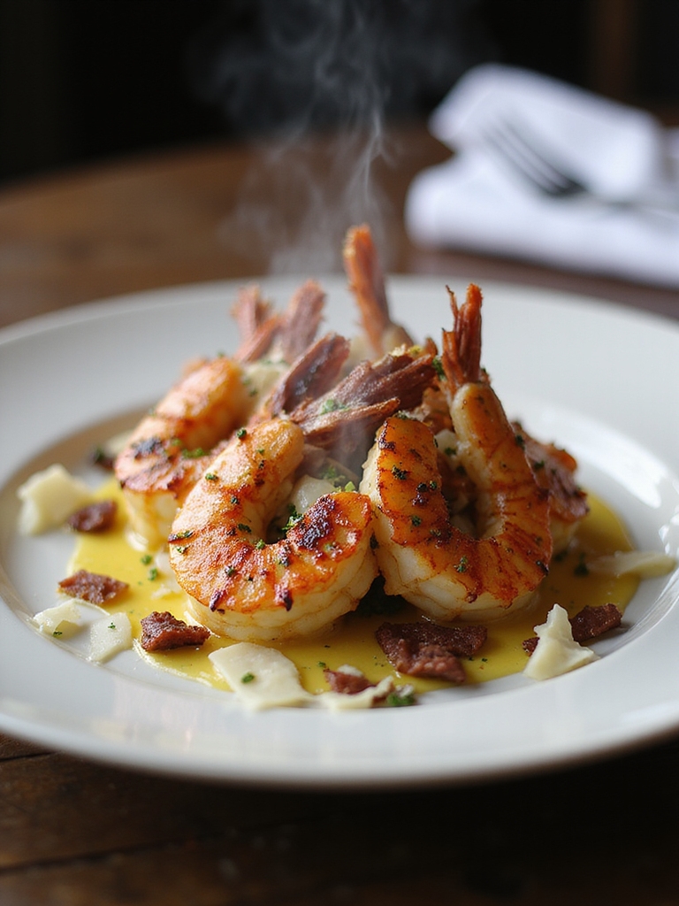 blistered well seasoned rested shrimp