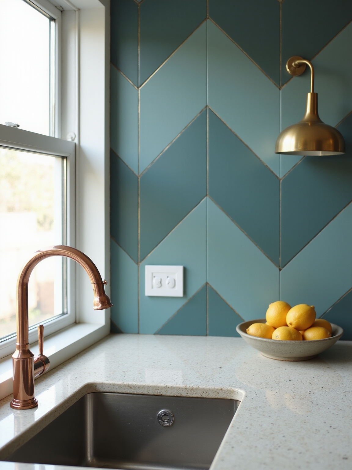 bold patterned kitchen surface ideas