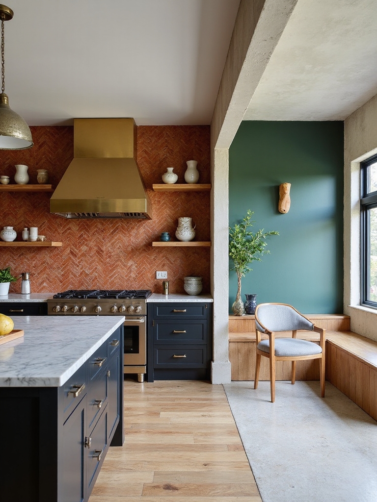 bold patterned tile and texture