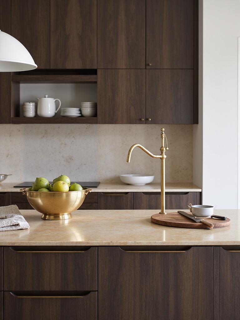 bold sink and coordinated finishes