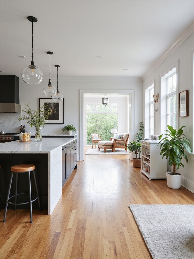 butcher block island invites gathering