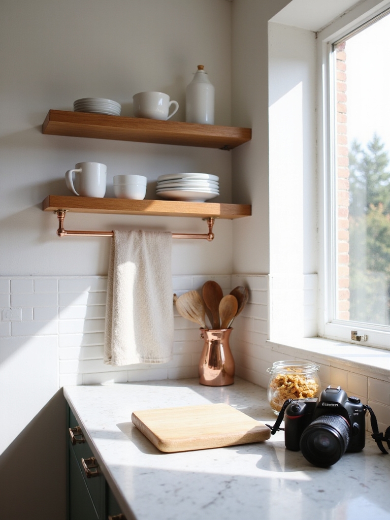 calm intentional kitchen shoot preparation