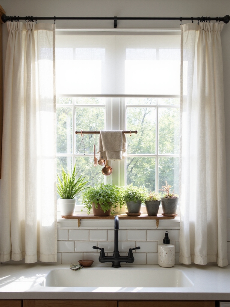 charming over sink window styling