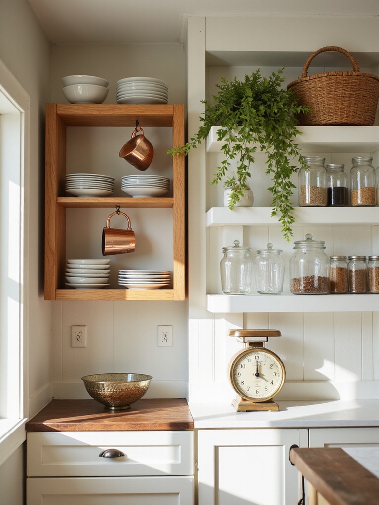 choose practical rustic shelving