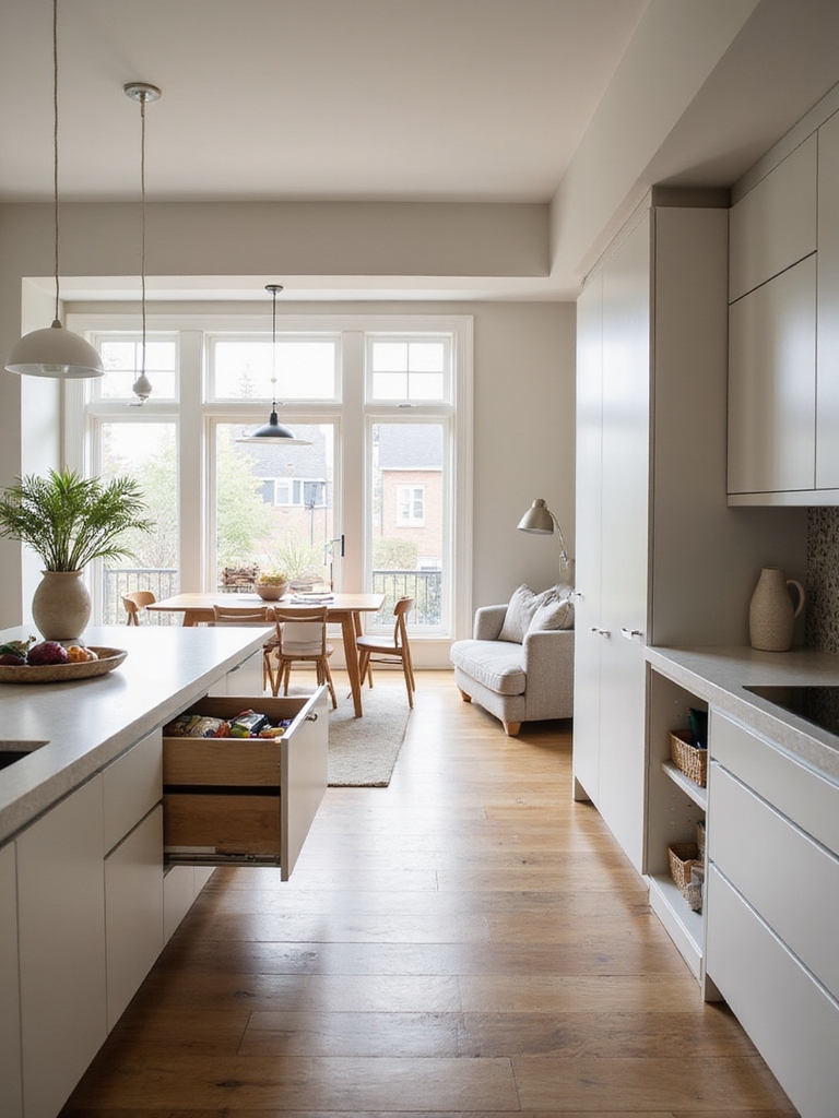 concealed rustic woven storage