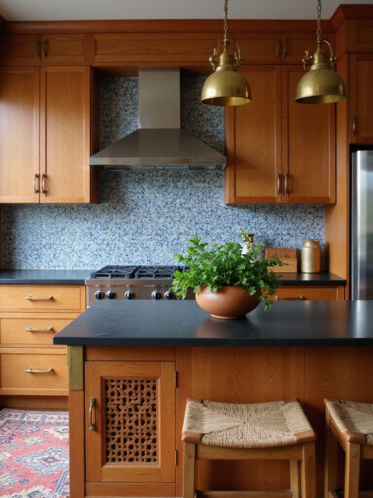 contemporary indian kitchen fusion