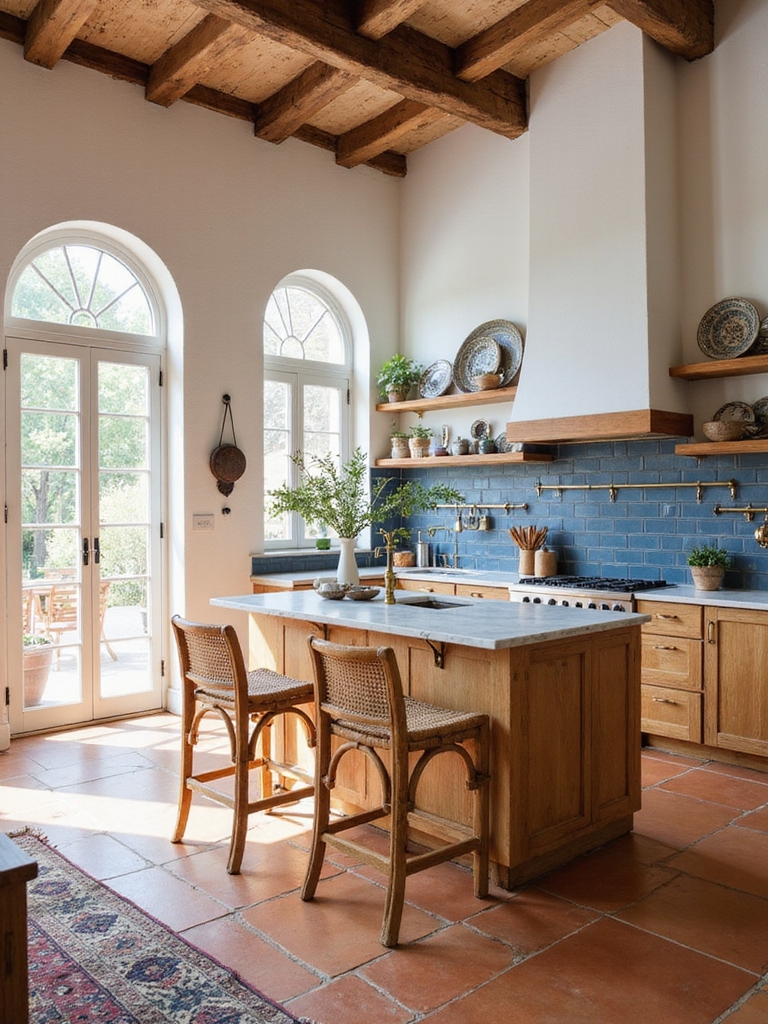 contemporary mediterranean spanish kitchen