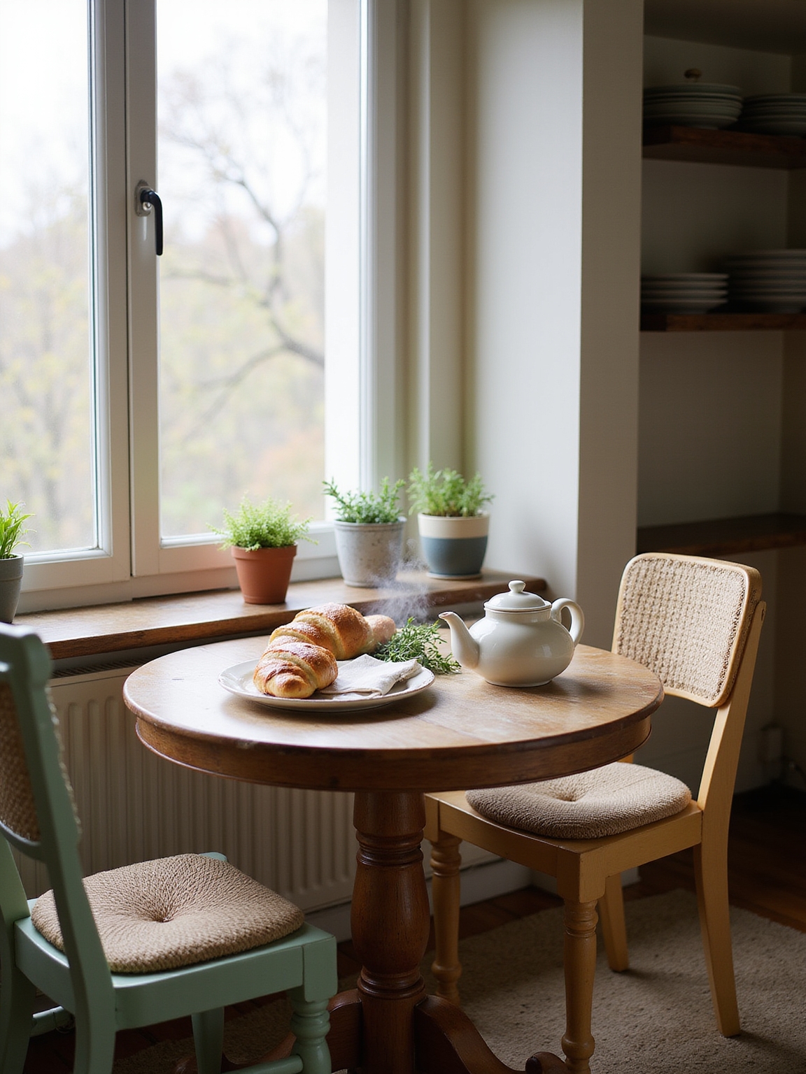 cozy boutique breakfast nook