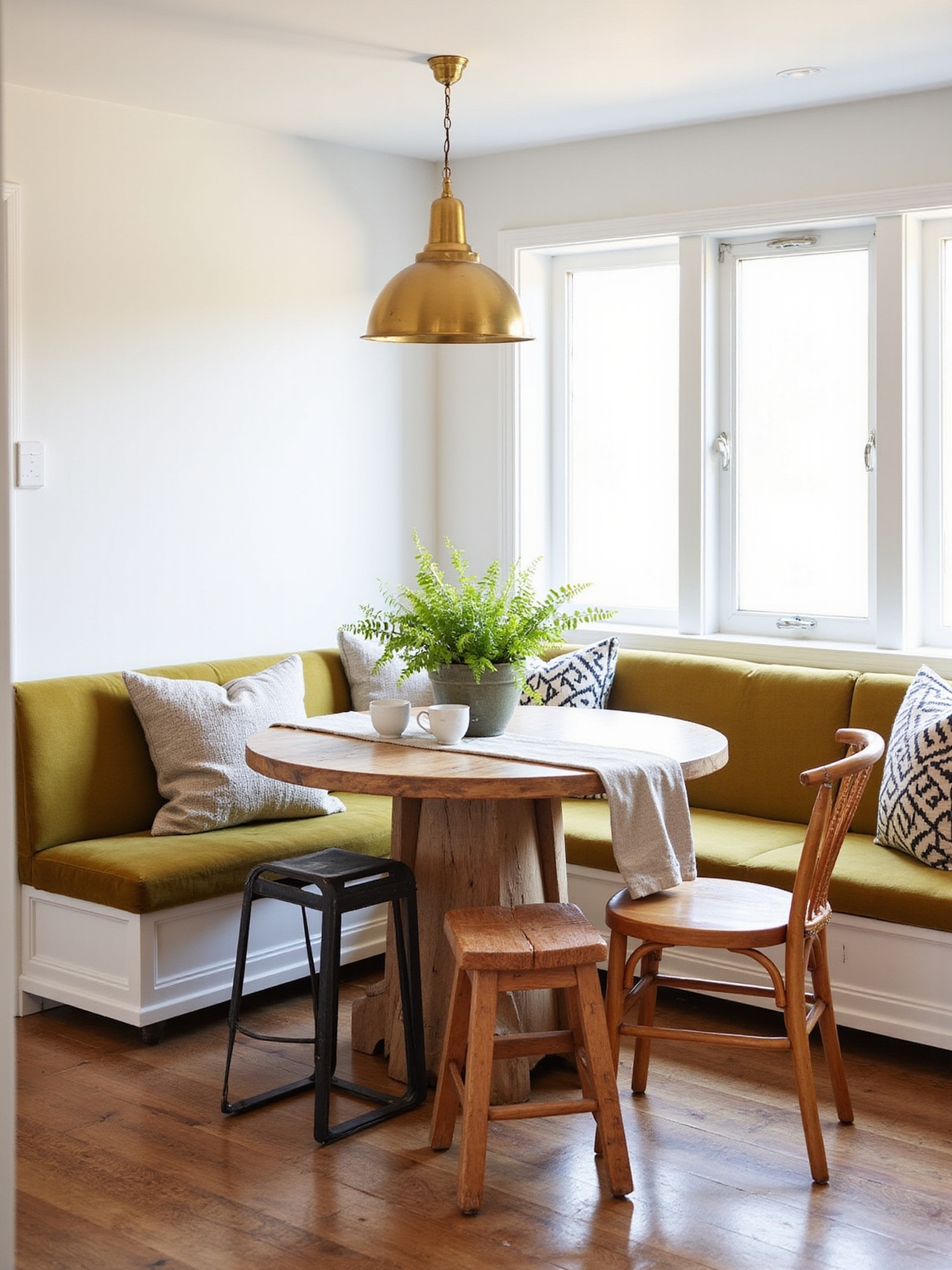 cozy layered seating with texture