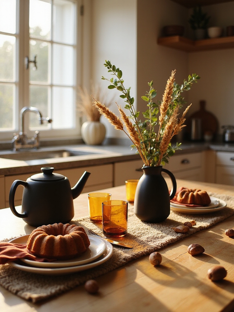 cozy rustic fall kitchen decor