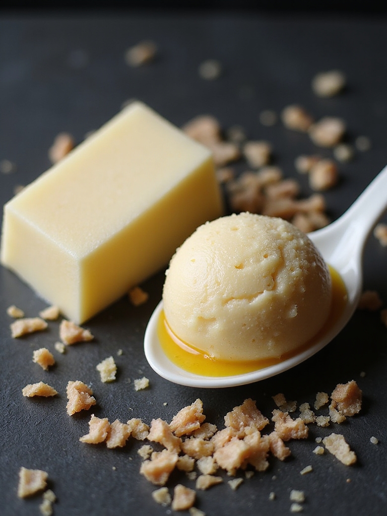creamy egg and fat texture