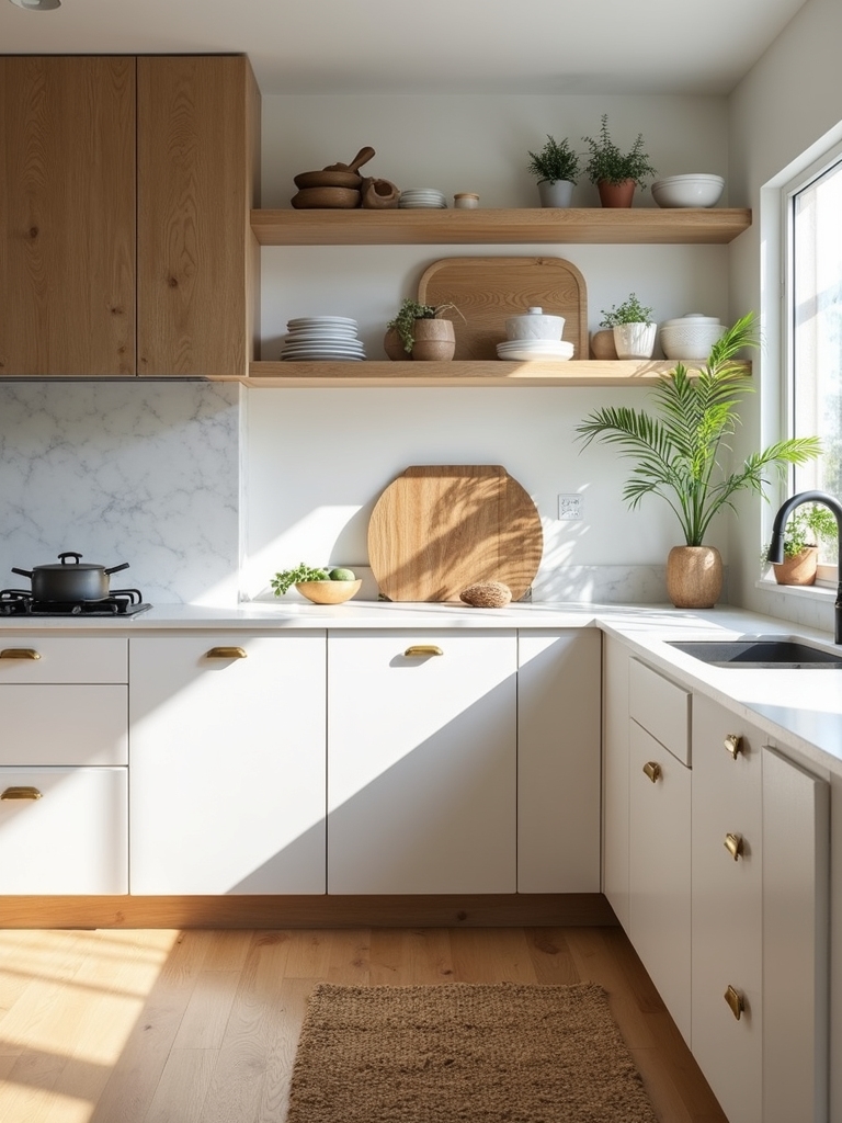 crisp white warm wood