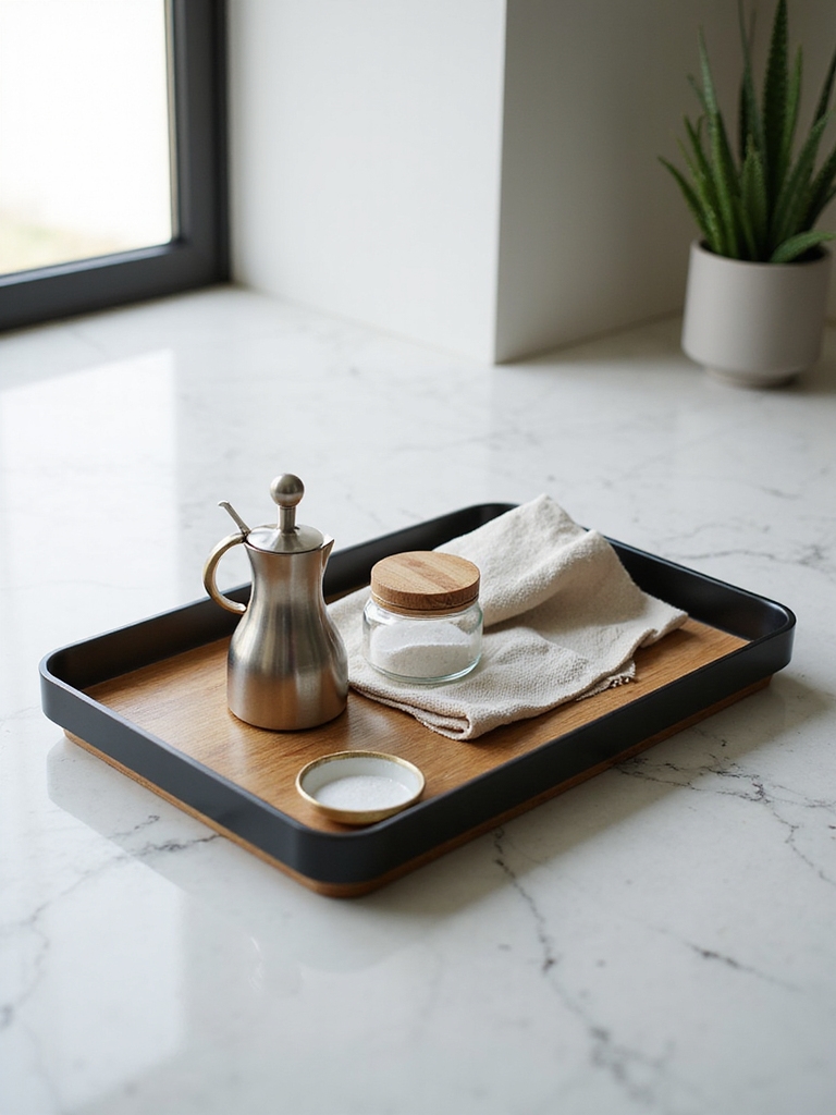 easy to clean rustic serving tray