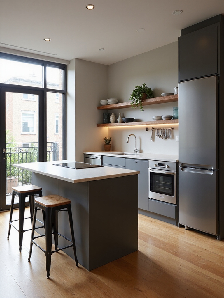 efficient compact kitchen workflow