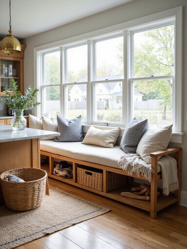 family friendly stylish bench seating