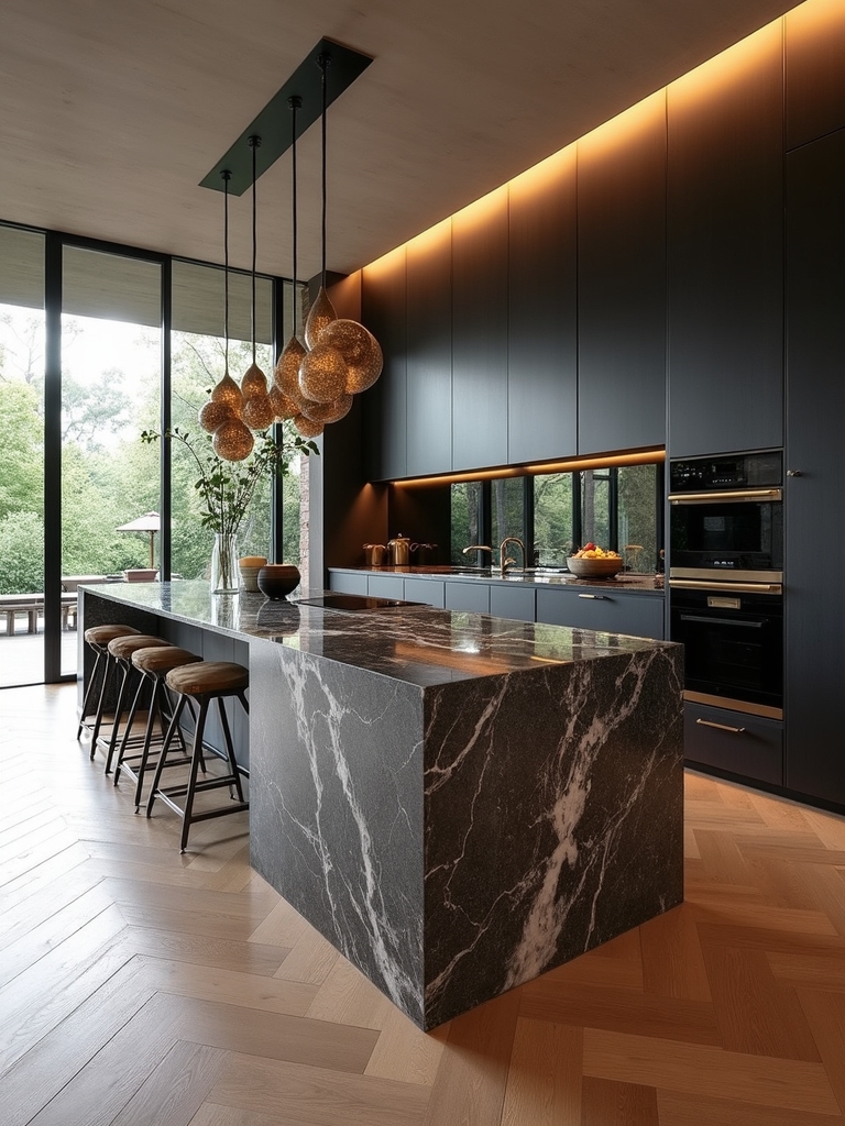 flow focused luxury kitchen layouts