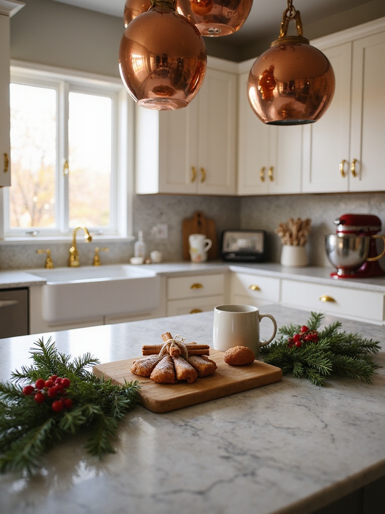 gourmet christmas kitchen decor