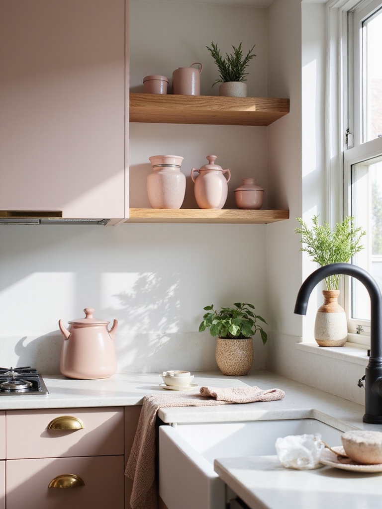 ground bright pinks with neutrals