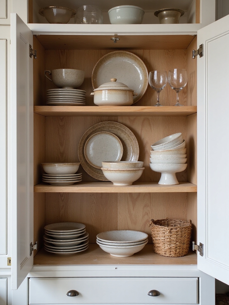 group open shelves by color