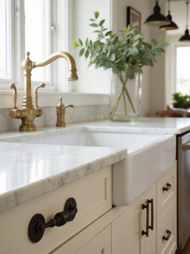 hand forged warm patina hardware