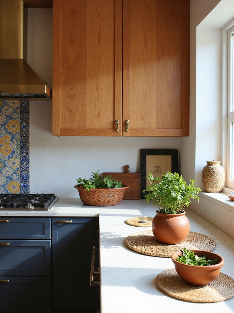 hand painted kitchen focal points