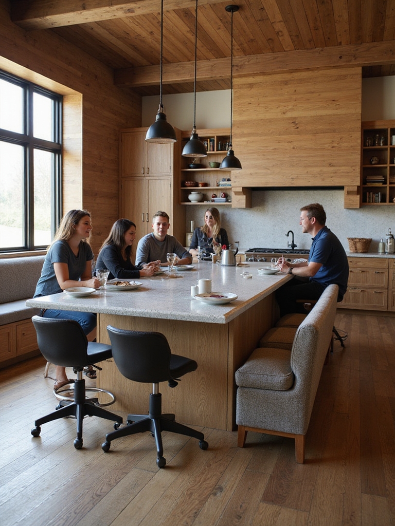 intimate mixed seating for conversation