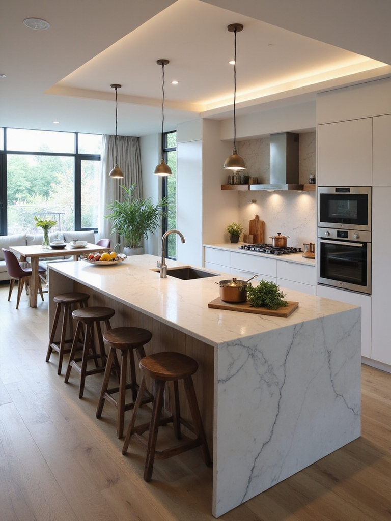 island dimensions seating clearances