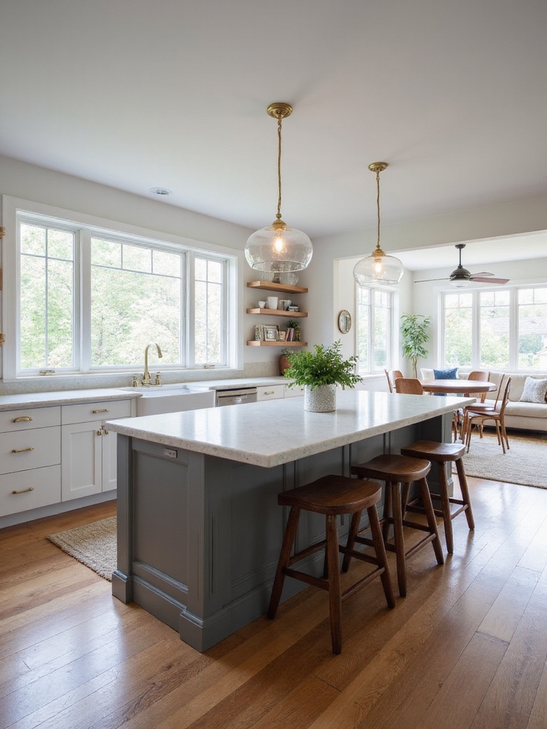 island layout matches lifestyle