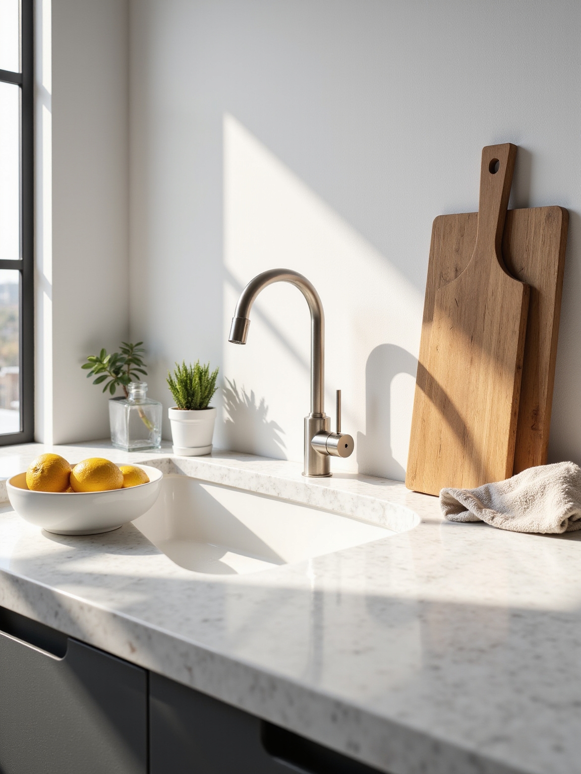 keep counters clear minimal