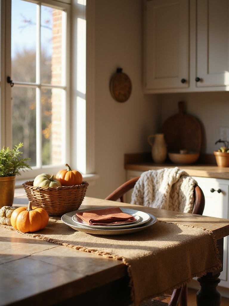 layered rustic textures for warmth