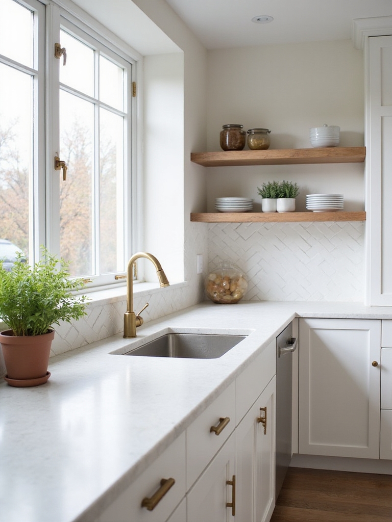 layered warm white surfaces