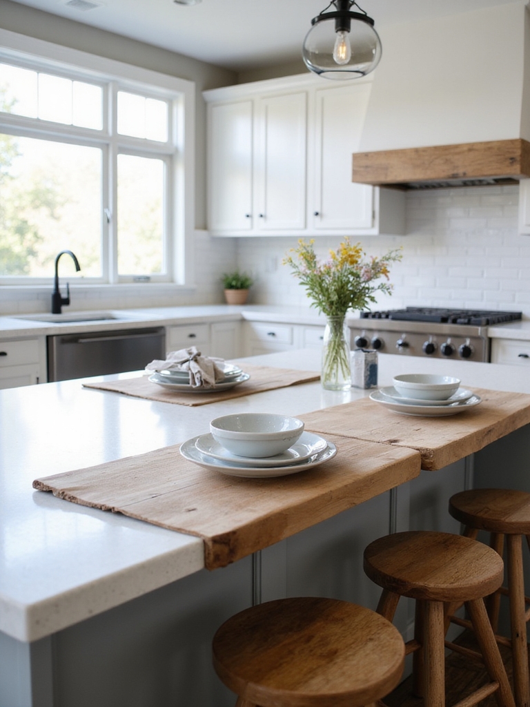 low maintenance textured warm countertops