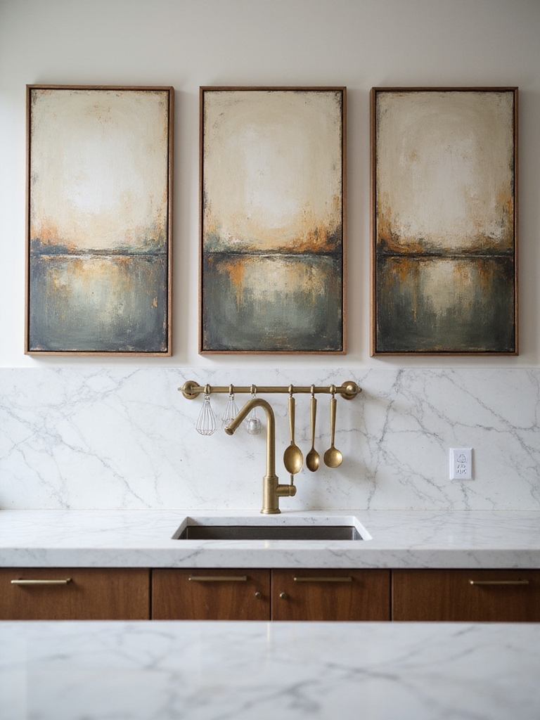 luxury kitchen gallery art