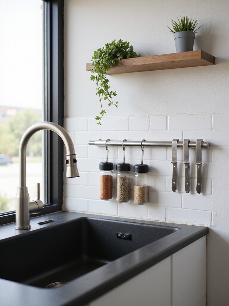 magnetic and adhesive kitchen organization