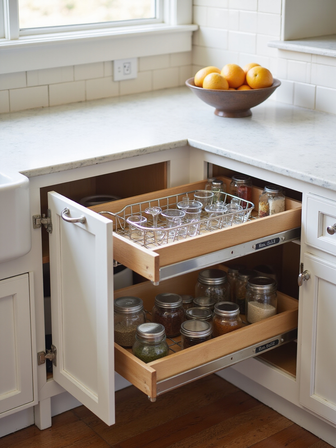 make lower cabinets accessible