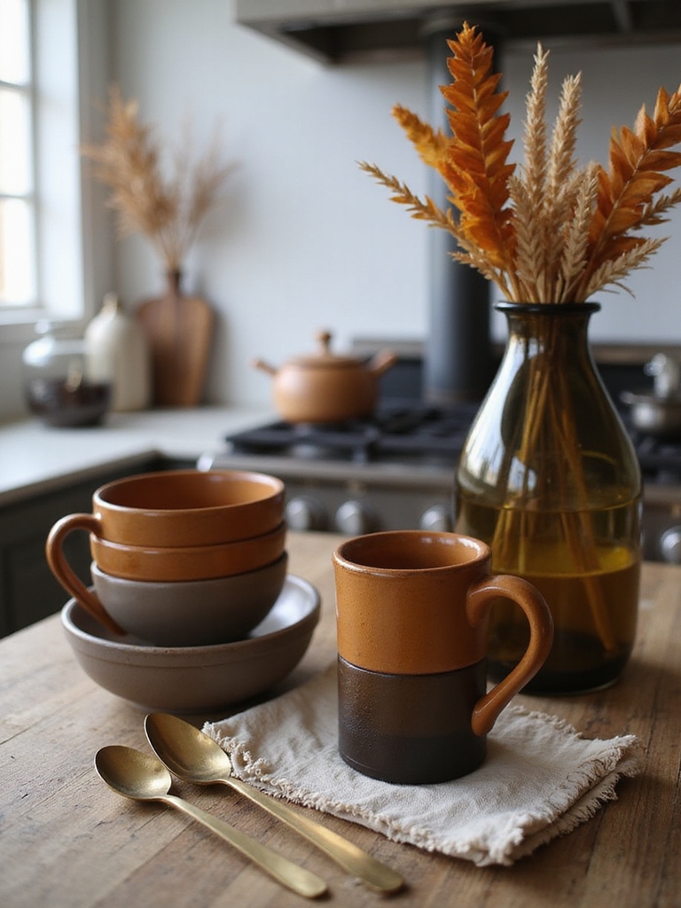 matte ceramics and smoked glass