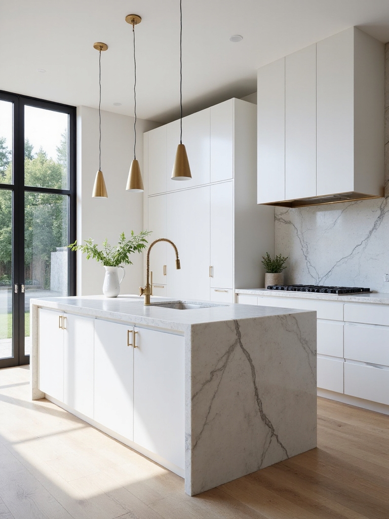 matte white warm wood